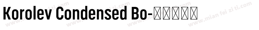 Korolev Condensed Bo字体转换